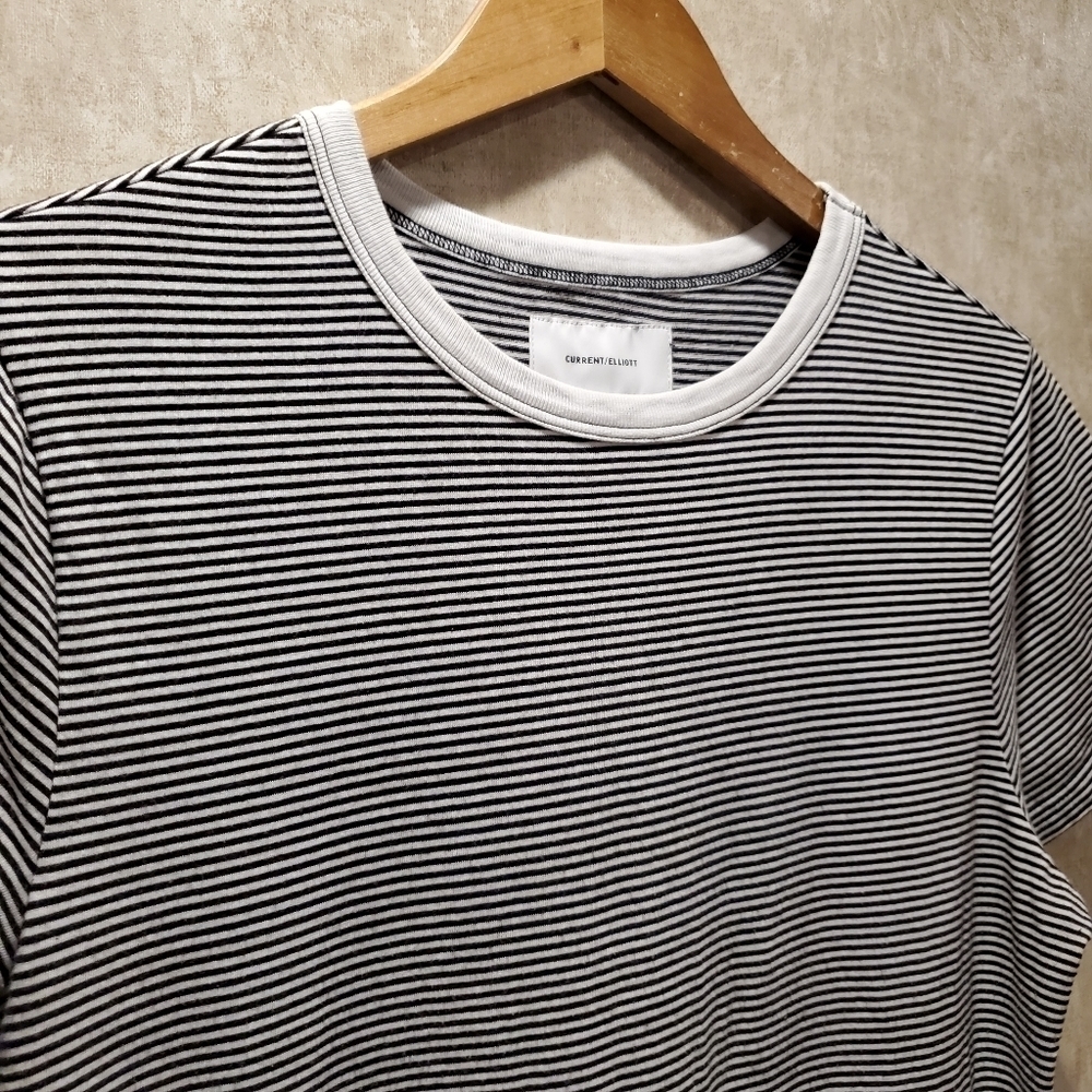 Current/Elliott the Beatnik Striped Maxi T-Shirt Dress - Picture 6 of 9